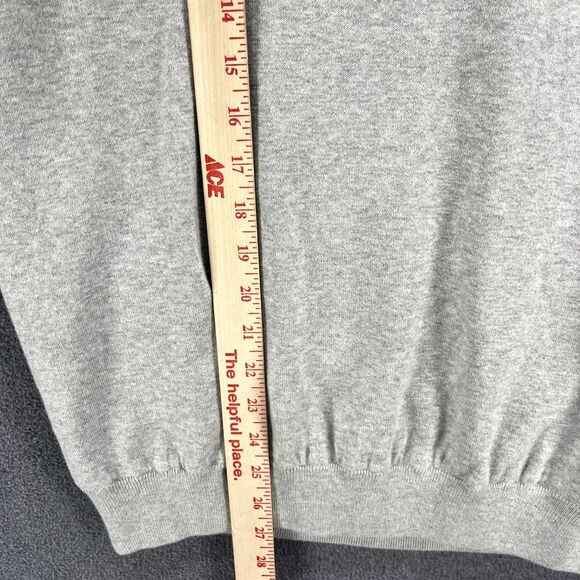 Oxford Golf Vest Men's Medium‎ Gray Knit Quarter Zip Lined High Rise Heather - Picture 9 of 16